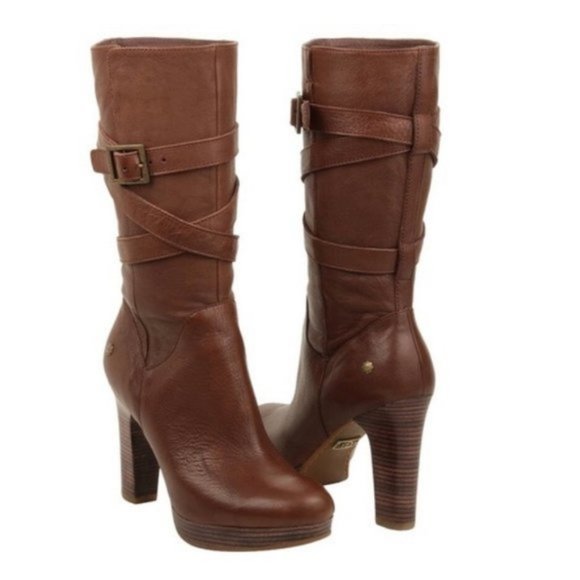 UGG Shoes - UGG Jardin Leather Heeled Boots